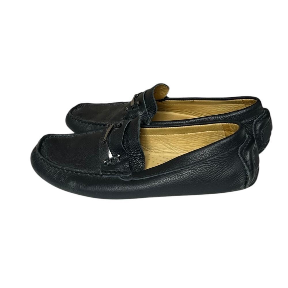 Mercanti Fiorentini Driving Loafer Black Leather 9.5M